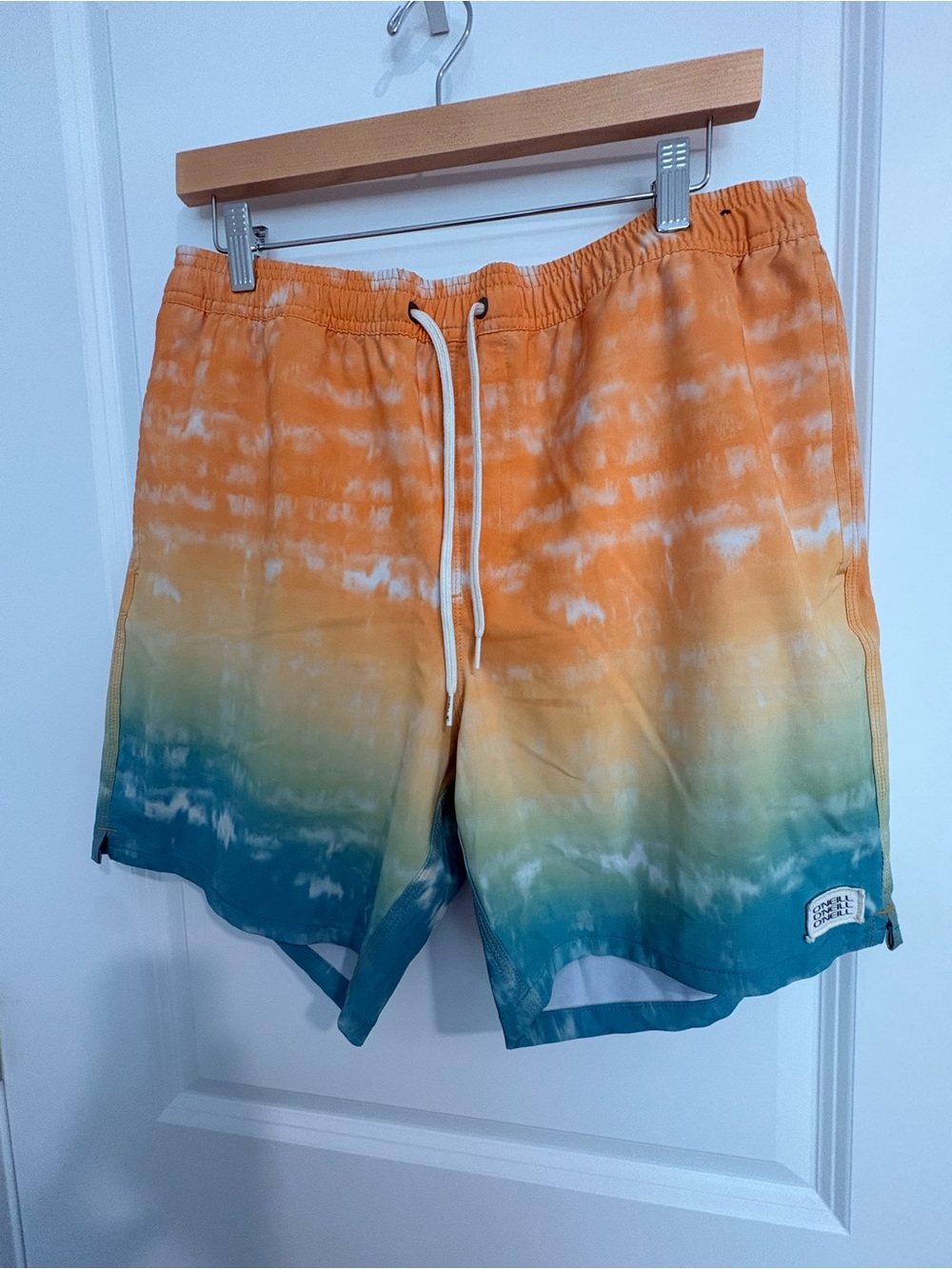 Men’s O'Neill Orange to Teal Ombre Swim Trunks